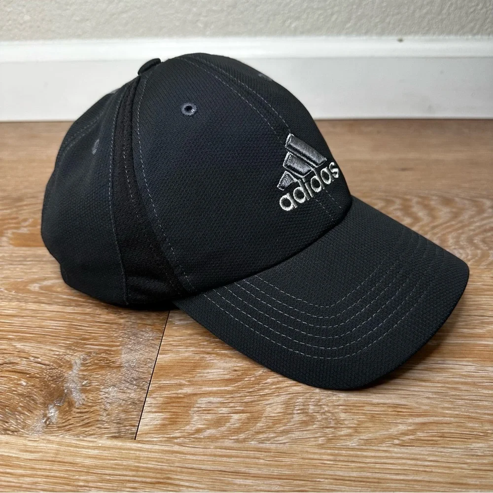 Adidas Climacool Black Gray Adjustable Strapback Men's Cap Hat, OS